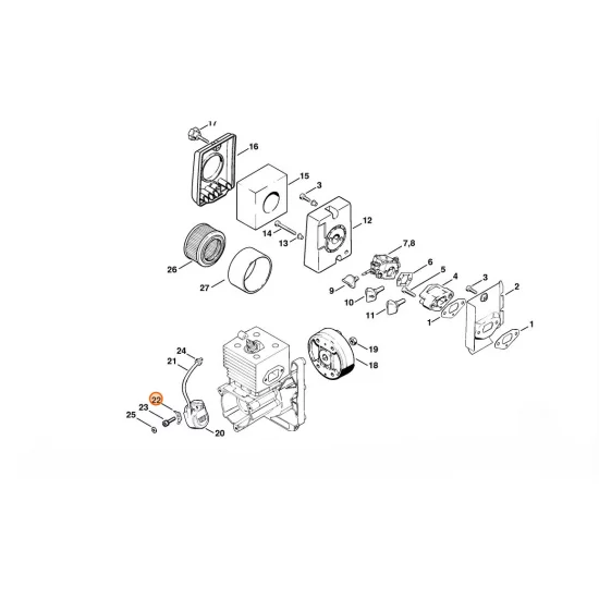 STIHL  Wtyczka płaska 6,3 0751 030 8415